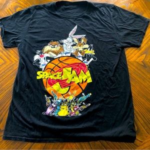 Looney Tunes Space jam, black T-shirt